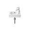 Meridian-N Compact Wall-Hung Basin 1 Tap Hole