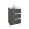 Victoria-N Unik 3 Drawer Vanity Unit With 600mm Basin - All Colours