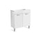 Debba Unik Compact Two Door Base Bathroom Unit & Basin Gloss White - All Sizes