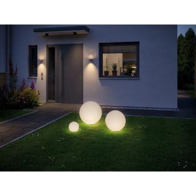 Outdoor Plug & Shine LED Globe Warm White - 200mm