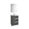 Victoria-N 600mm 3 Drawer Base Bathroom Unit - Basin, Mirror & Spotlight Pack