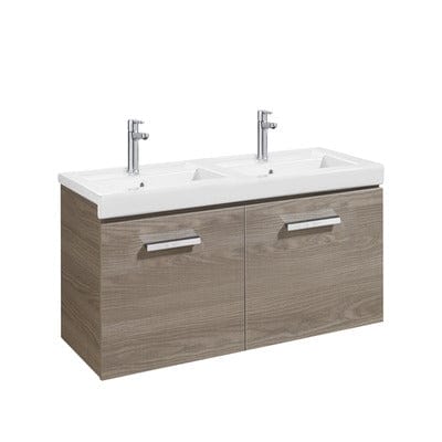 Prisma Ceramic Wall Hung 1200mm Double Basin - 2 Tap Hole