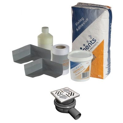 Shower Tray Install Pack - Square Waste