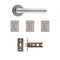 Augustus Matt Polished Chrome Latch Kit