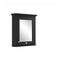 Matt Black Mirror Wall Cabinet - All Sizes
