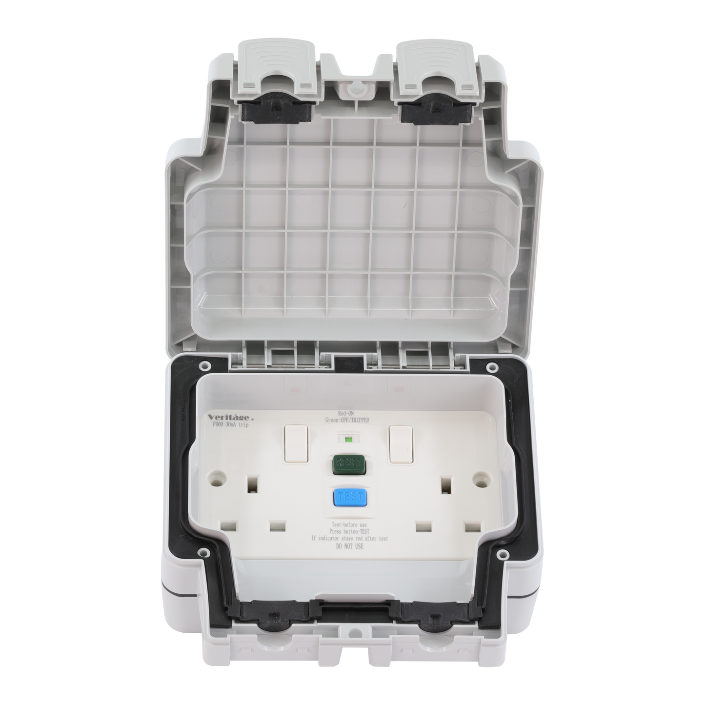 Caradok 2G 13A RCD Switched Socket