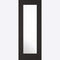 Deiz Charcoal Black Pre-Finished 1 Glazed Clear Light Panel Interior Door - 1981mm x 686mm