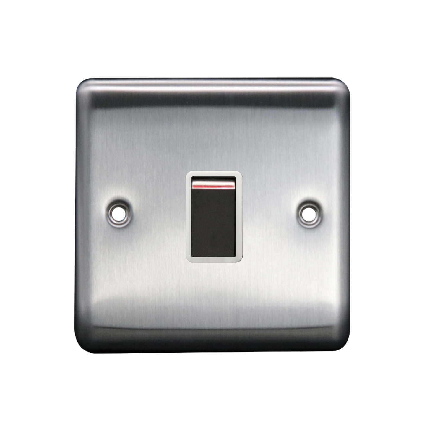 Caradok 20A DP Switch Brushed Chrome White Insert