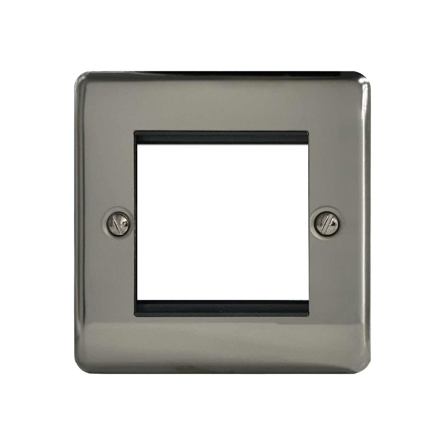 Caradok 1G 2 Module Data Plate Black Nickel