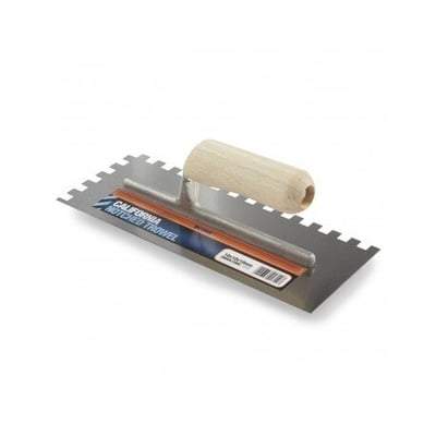 California Stainless Steel Notch Trowel 15mm x 15mm