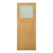 Cambridge Oak Unfinished Frosted Glazed Internal Door - All Sizes