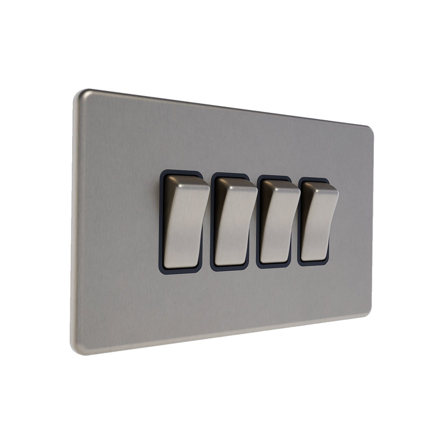 Caradok 4G 2Way 10A Switch Brushed Chrome