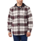 Carhartt 105621 Rugged Flex Relaxed Fit Flannel Fleece Lined Hooded Jacket Shirt Malt Medium