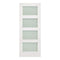 Coventry White Primed Frosted Glazed Internal Door - All Sizes