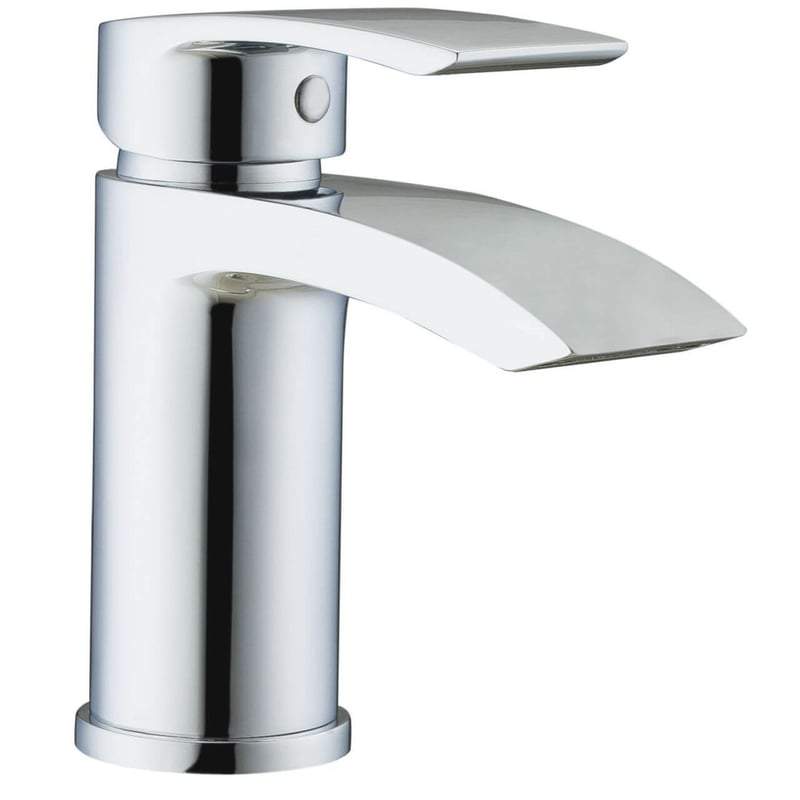 Mini Mono Basin Mixer Tap with Clicker Waste