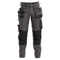 DASSY Flux 200975 Stretch Holster Pocket Kneepad Work Trousers Grey/Black