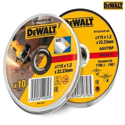 Inox Metal/Stainless Cutting Disc 115 x 1.2 x 22.23mm (Pack of 10)