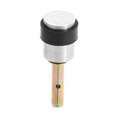 Collared Door Stop Satin Stainless Steel - 30mm x 40mm