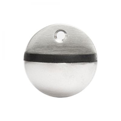 Oval Door Stop Satin Stainless Steel - 46mm x 26mm