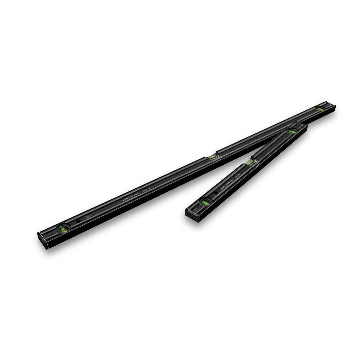 Stabila 2 Piece Type 80 AS-2 Dark Shadow Spirit Level Set 600mm & 1200mm