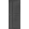 Dalston Black Prefinished Internal Door - All Sizes