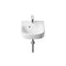 Debba Ceramic Wall Hung 350mm Basin - 1 Tap Hole