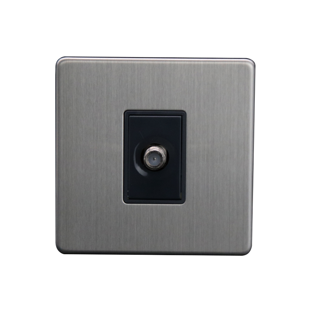 Caradok 1G Satellite Socket Brushed Chrome