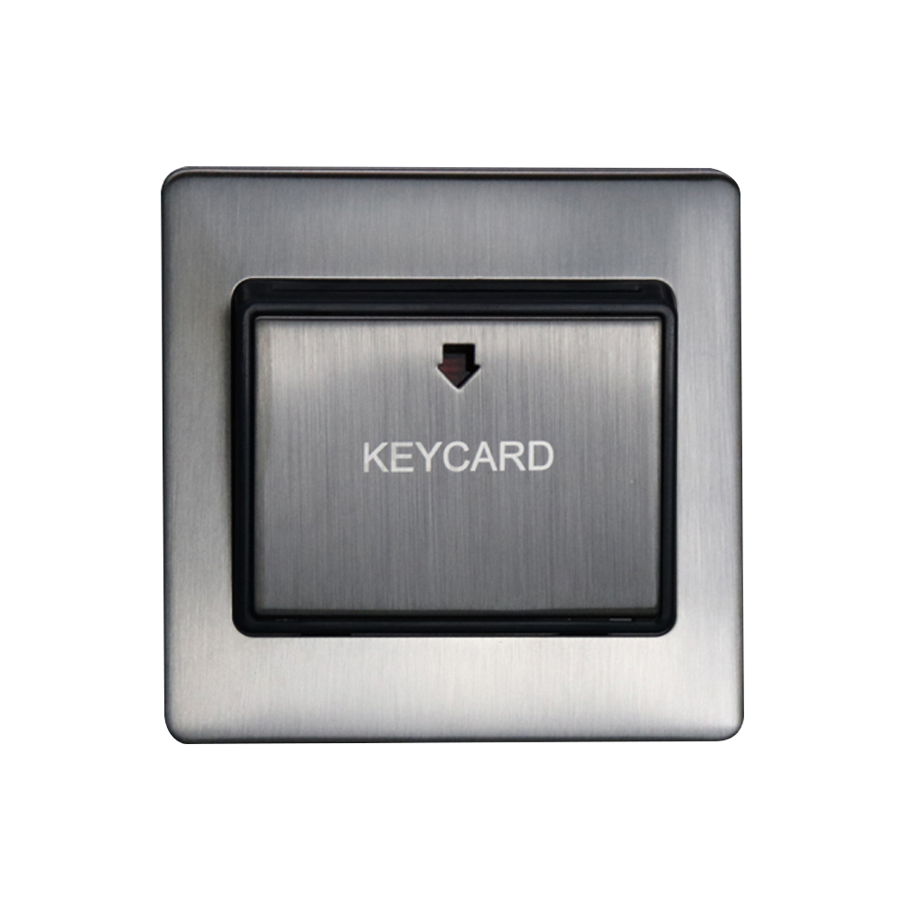 Caradok Key Card Switch Brushed Chrome