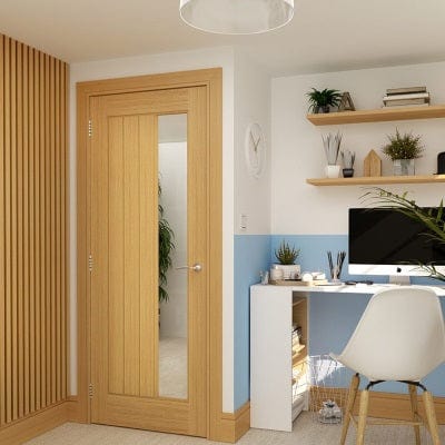 Ely Prefinished Oak 1SL Glazed Internal Door