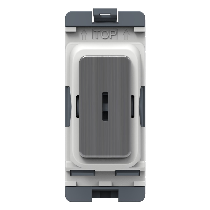 Caradok 20A 2Way SP Key Switch Brushed Chrome