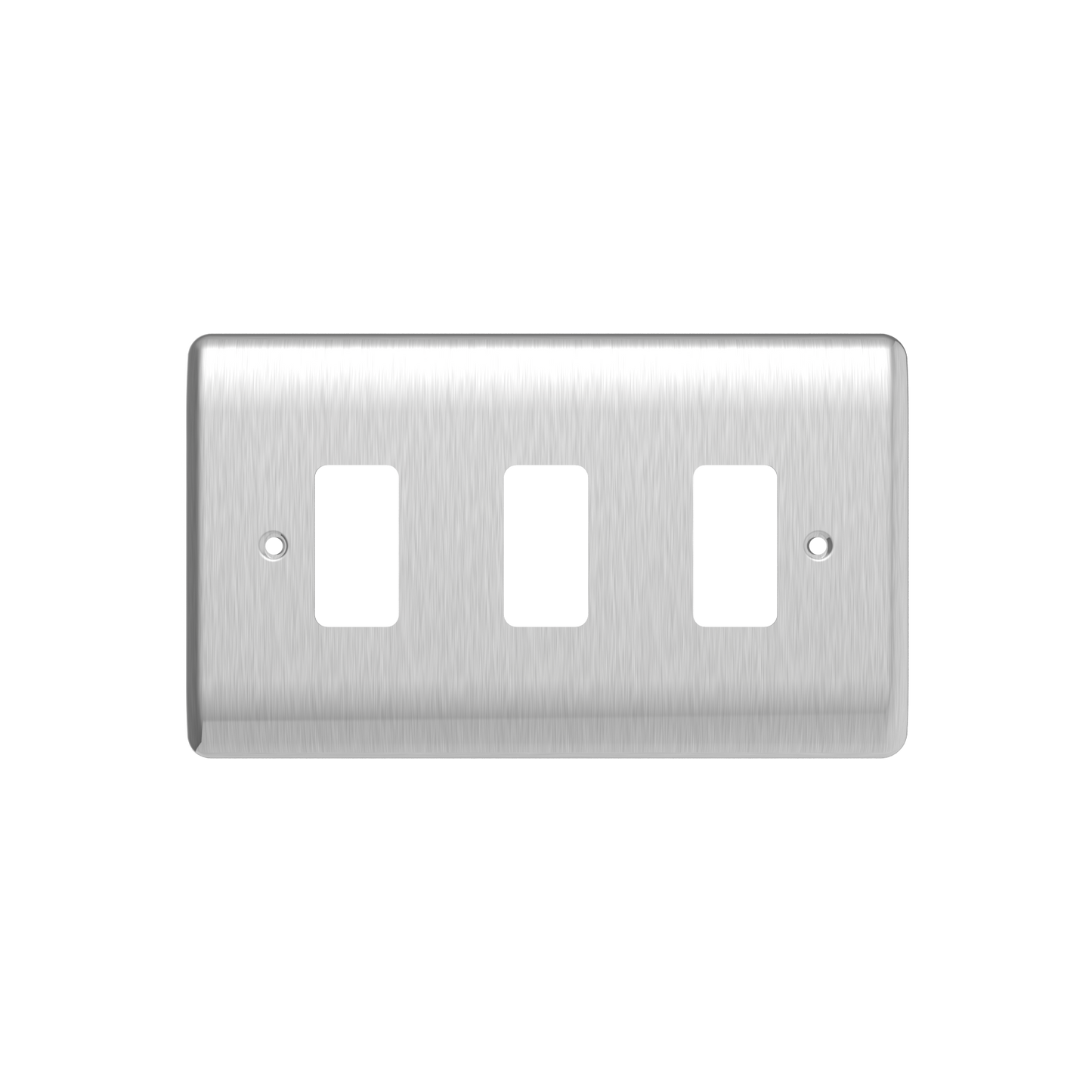 Caradok 3G Front Grid Plate Brushed Chrome