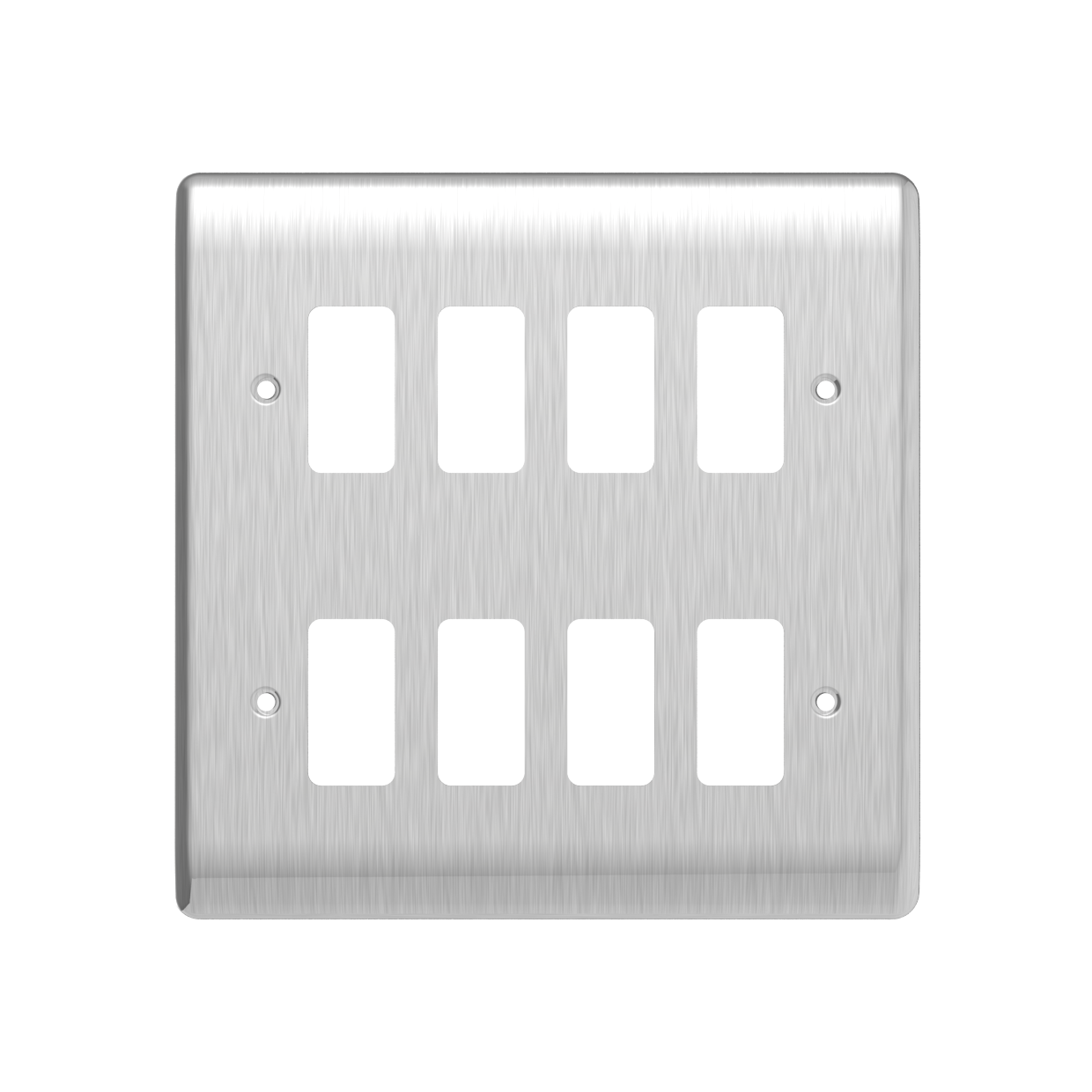 Caradok 8G Front Grid Plate Brushed Chrome