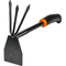 Garden Hoe Garden Rake 2 in 1 Gardening Tools, 3 Prong Garden Fork for Garden Soil, Hand Hoe Hand Rake Cultivator Garden Tool, Soil Rake & Mattock Gardening Tool