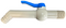 PP TAP 45 DEGREE WITH 3/4"BSPM INLET 190mm
