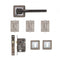 Invictus Matt Satin Black Finish Mortice Door Handle Kit