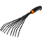 9-Teeth Hand Mini Garden Rake Steel Hand Fan Leaf Rake with Ergonomic Comfort Grip & Rust Resistant - Professional Gardening Tool