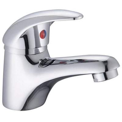Mini Mono Basin Chrome Mixer Tap with Clicker Waste