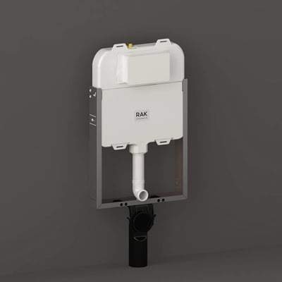 8cm Slimline Hidden Cistern with Metal Frame for Wall Hung WC