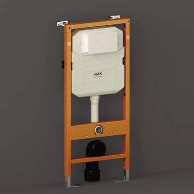12cm Front Flush Regular Concealed Cistern and Frame for Wall Hung Pan