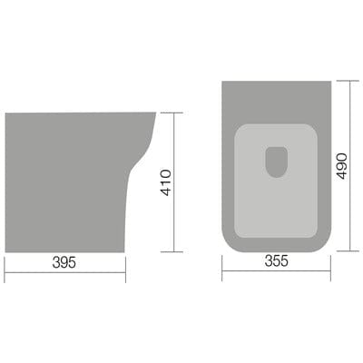 Bella Back-to-Wall Toilet for use with Concealed Cistern