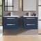 Aquatrend - 2 Drawer Wall Hung Base Unit & Basin - All Colours
