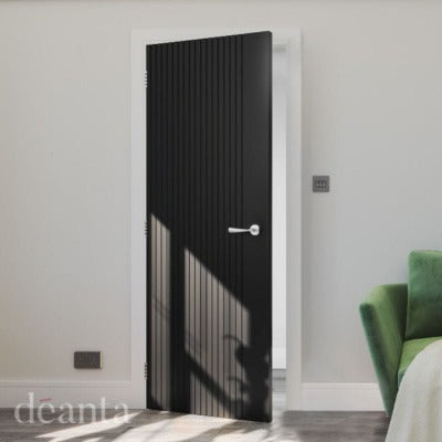 Deanta Malmo Black Pre-Finished Internal Door - All Sizes
