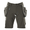 Mascot Advanced 17149 Water-Repellent Stretch Work Shorts Grey