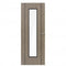 Monaco Light Grey Fully Finished 1 Glazed Clear Light Panel Interior Door - 1981mm x 686mm