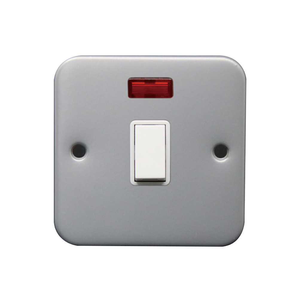 Caradok 20A DP Switch c/w Neon Metalclad