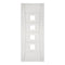 Pamplona White Primed Glazed Internal Fire Door - All Sizes