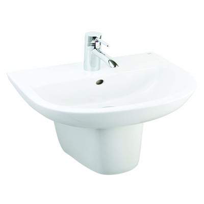 Half Pedestal for 46cm & 55cm Basin in Alpine White