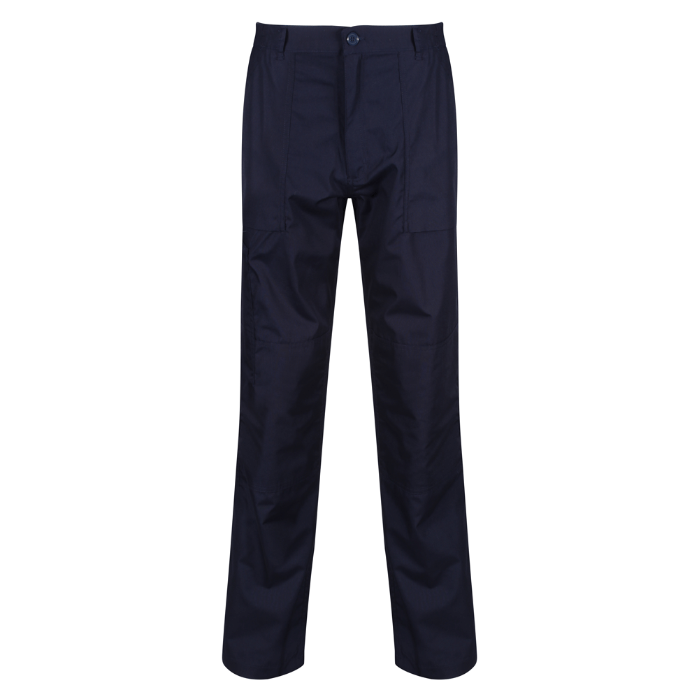 Regatta TRJ330 Water-Repellent Multi-Pocket Action Trousers Navy Blue, Waist 46" Leg 33"