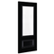 Deanta Sandringham Black Pre-Finished Glazed Internal Door - All Sizes