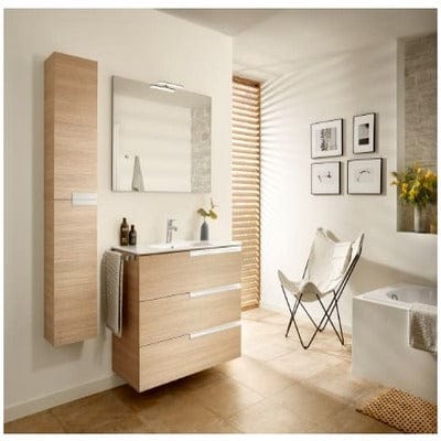 Victoria-N 600mm 3 Drawer Base Bathroom Unit - Basin, Mirror & Spotlight Pack